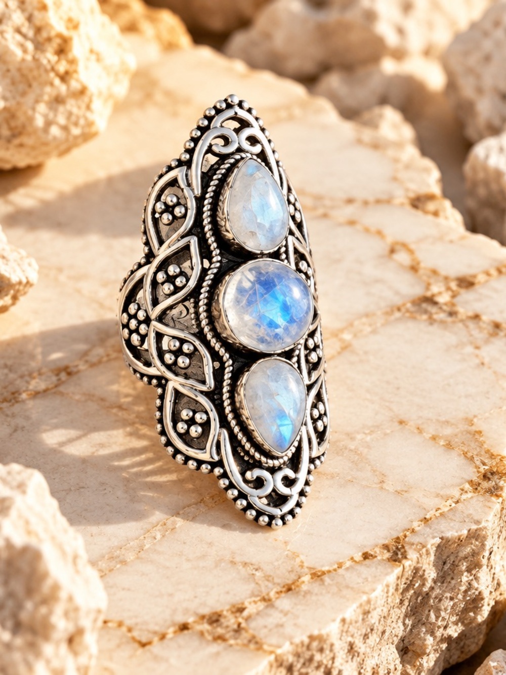 NEW! Moonstone Statement Ring